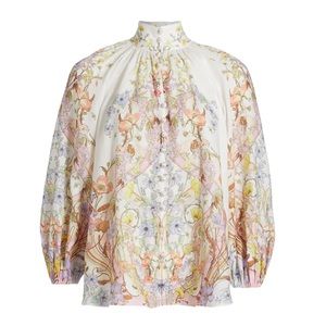 Zimmerman jeannie bracelet billow blouse - floral swirl NWT